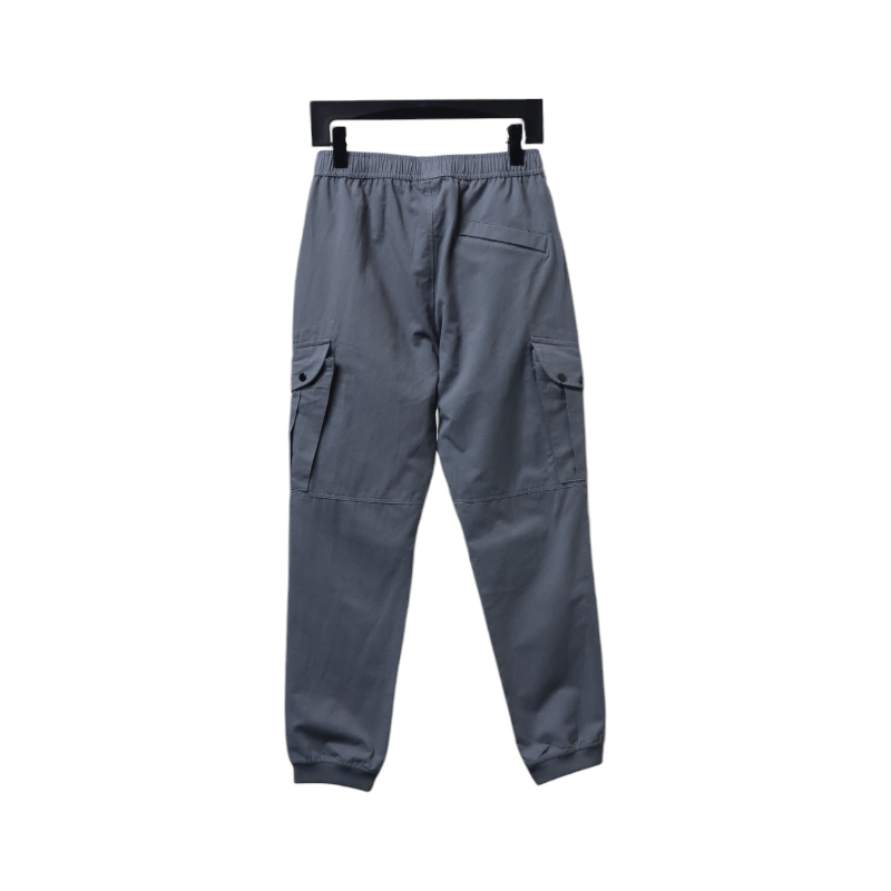 Stone Island Grey Cotton Cargo Pants