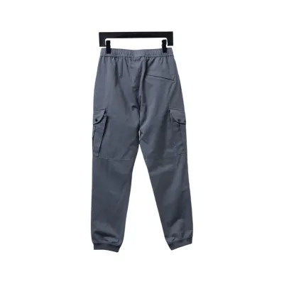 Stone Island Grey Cotton Cargo Pants 02