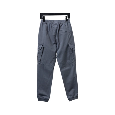 Stone Island Grey Cotton Cargo Pants 02