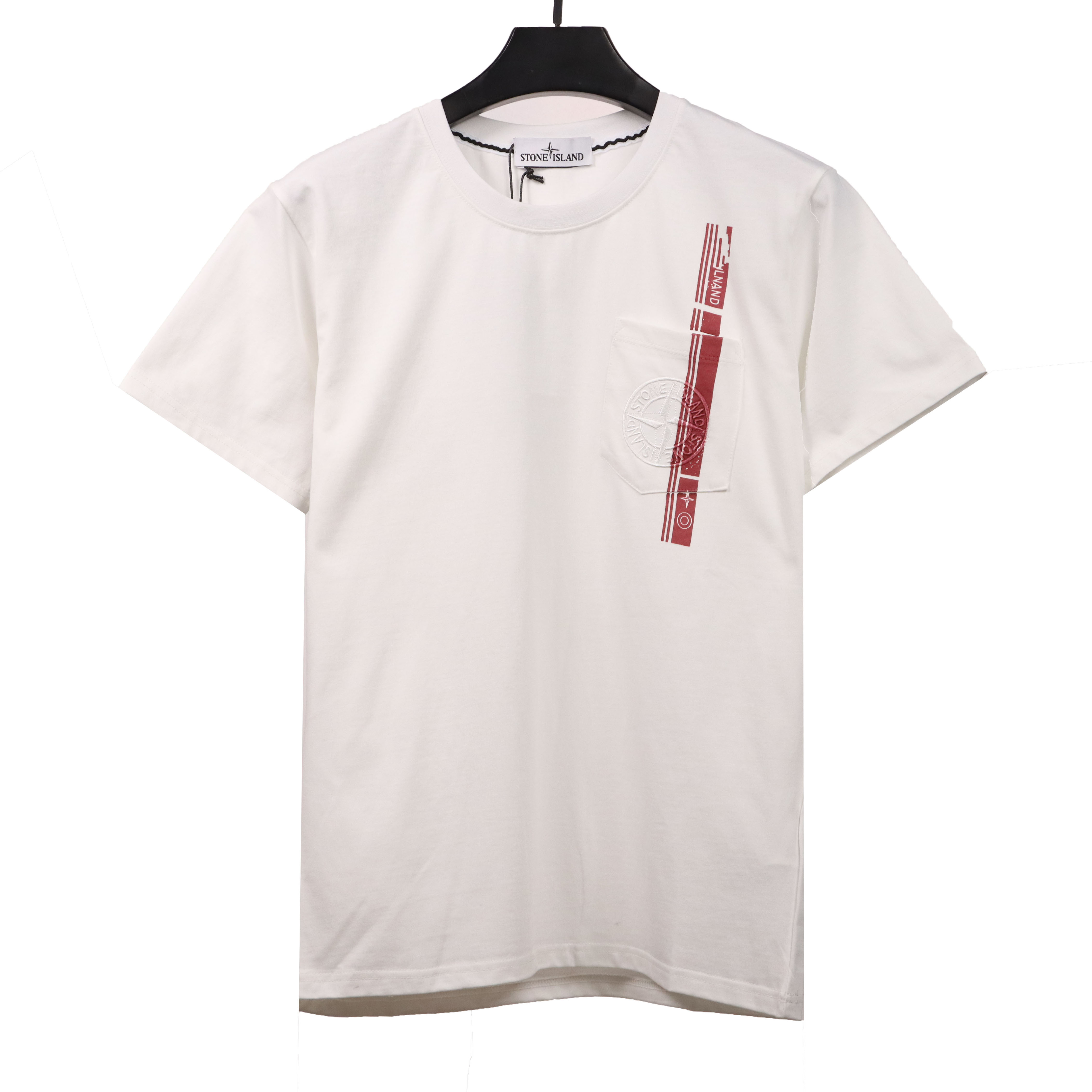 Coco Shoes Stone Island White Compass Pocket T-Shirt