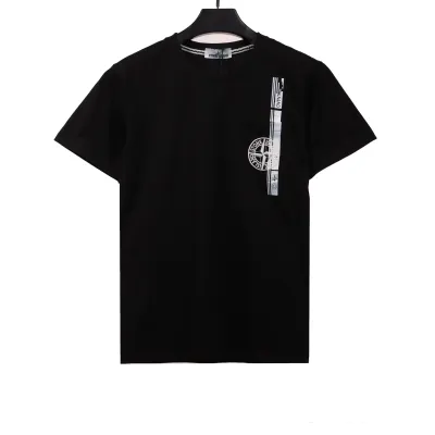 Stone Island Black Compass Pocket T-Shirt 01
