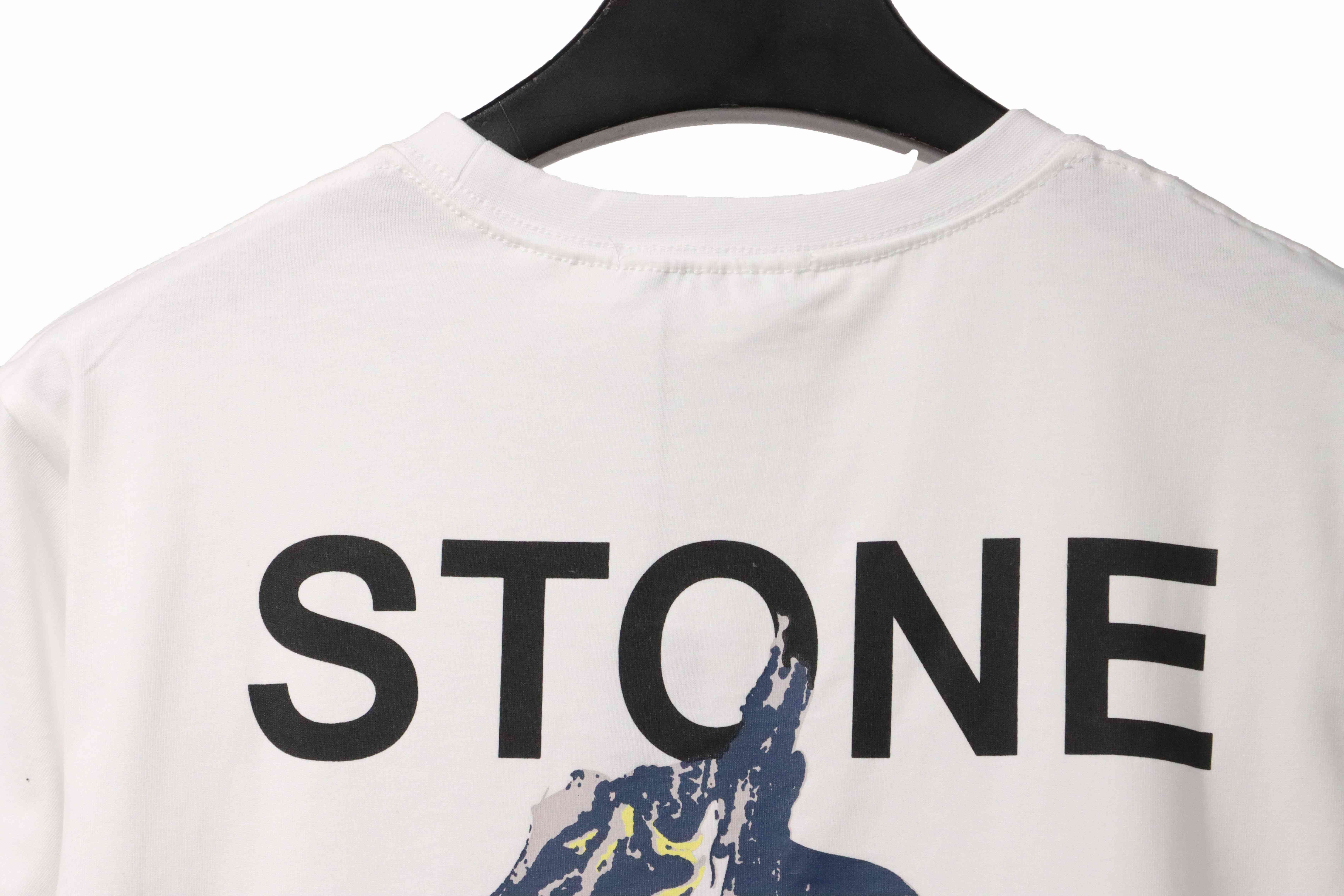 Coco Shoes Stone Island Ruin Compass Print T-Shirt White