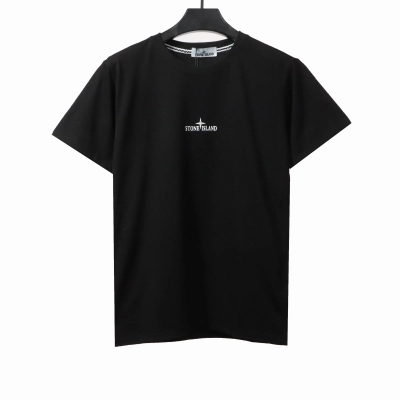 Stone Island Ruin Compass Print T-Shirt Black 01