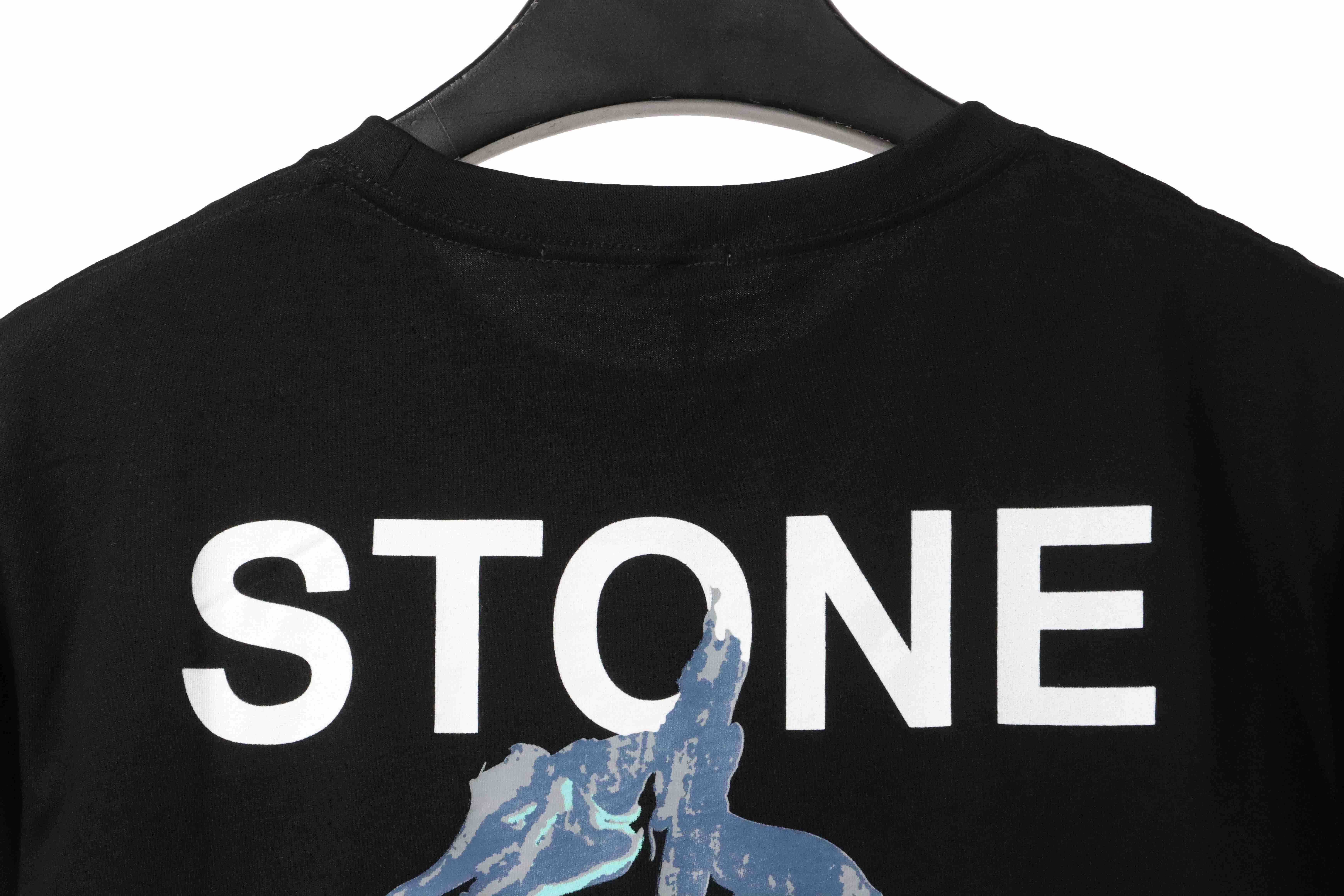 Coco Shoes Stone Island Ruin Compass Print T-Shirt Black