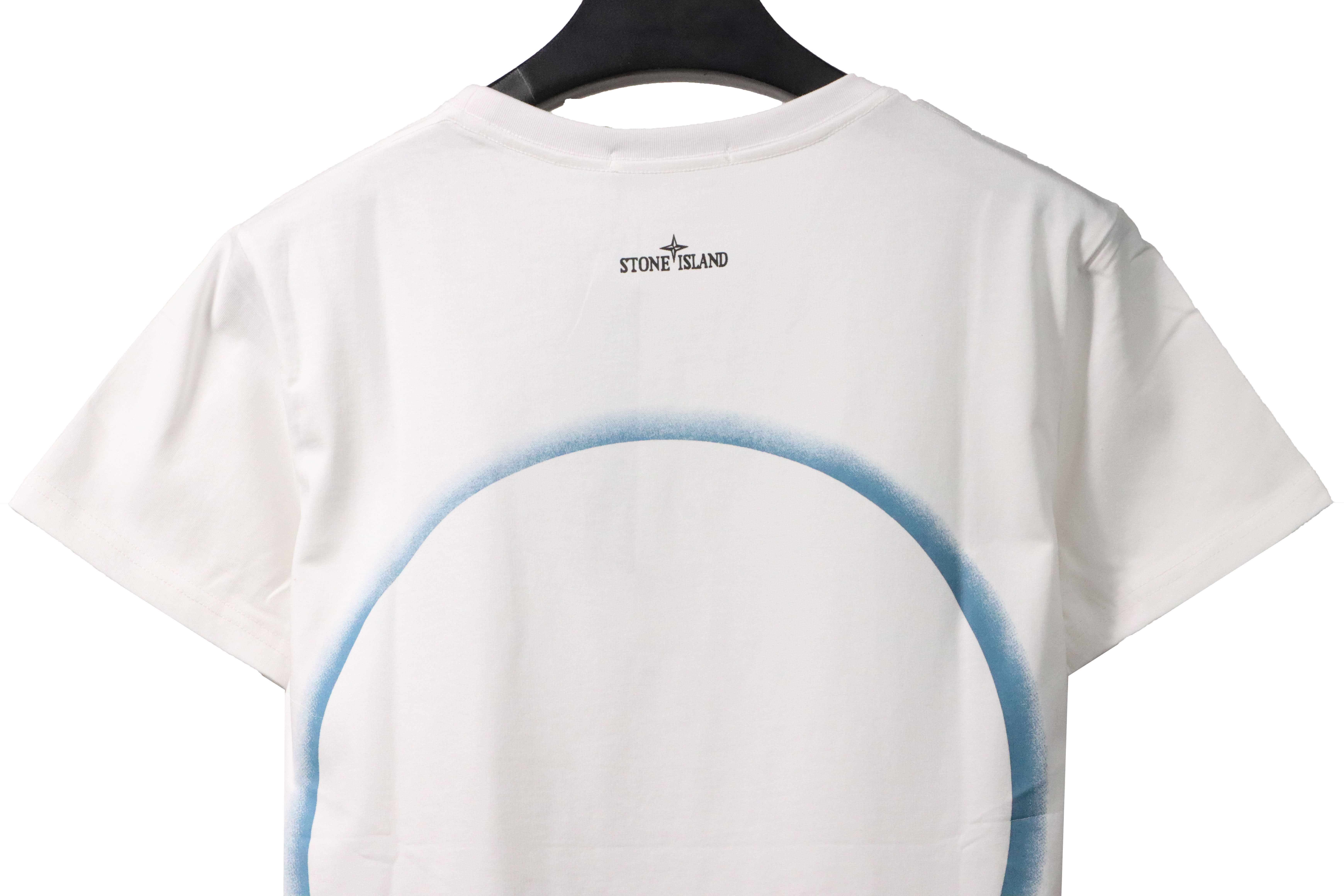 Coco Shoes Stone Island Compass Earth Print T-Shirt White