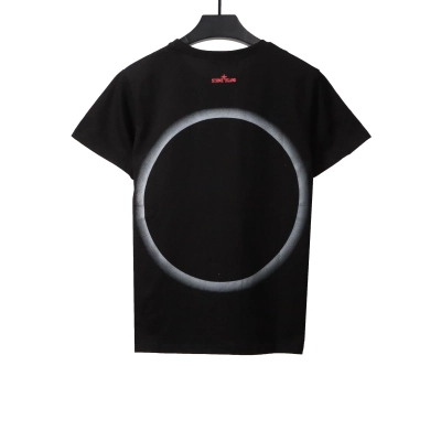 Stone Island Compass Earth Print T-Shirt Black 02