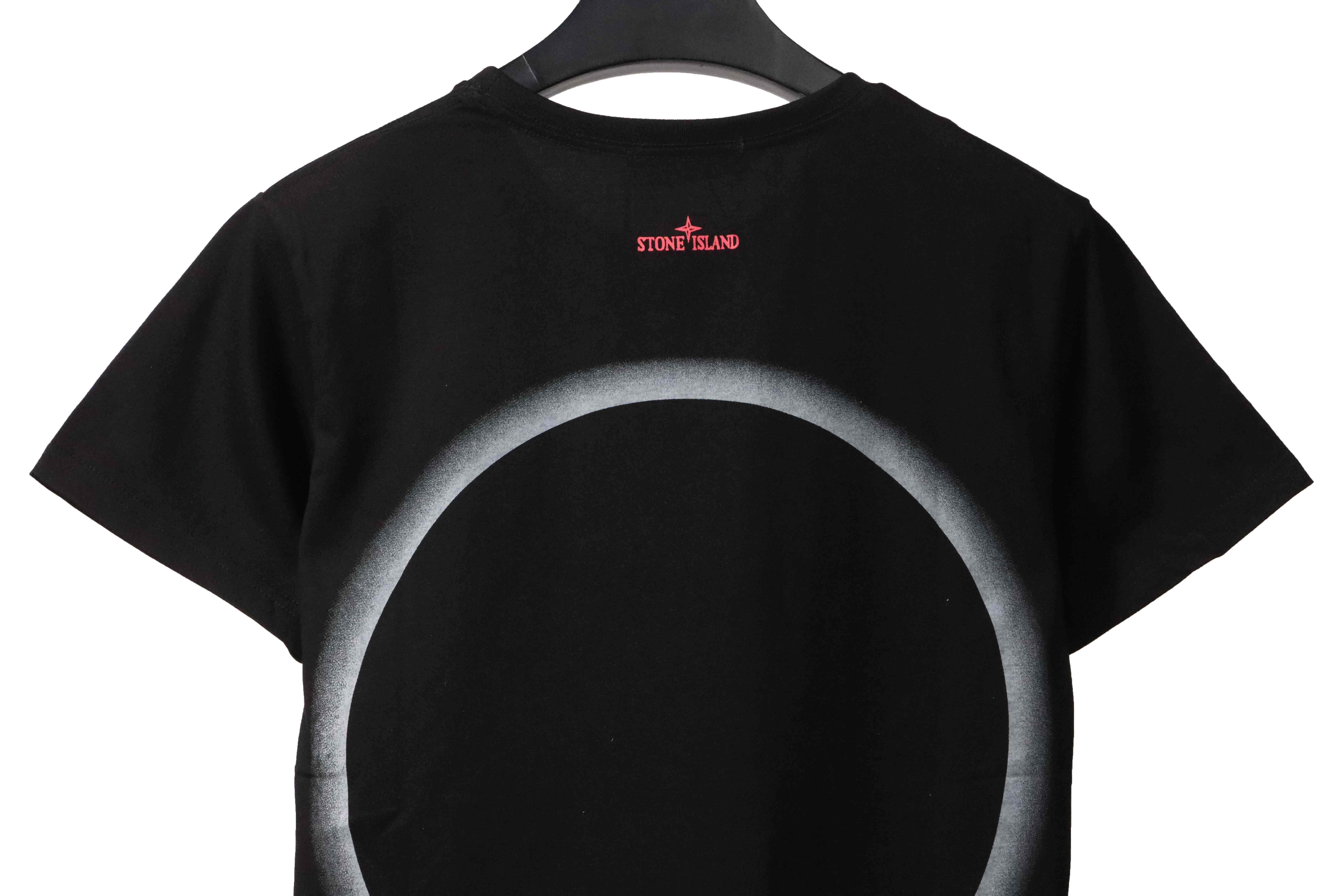 Coco Shoes Stone Island Compass Earth Print T-Shirt Black