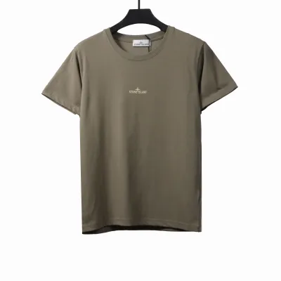Stone Island Camo Print T-Shirt in Sage 01