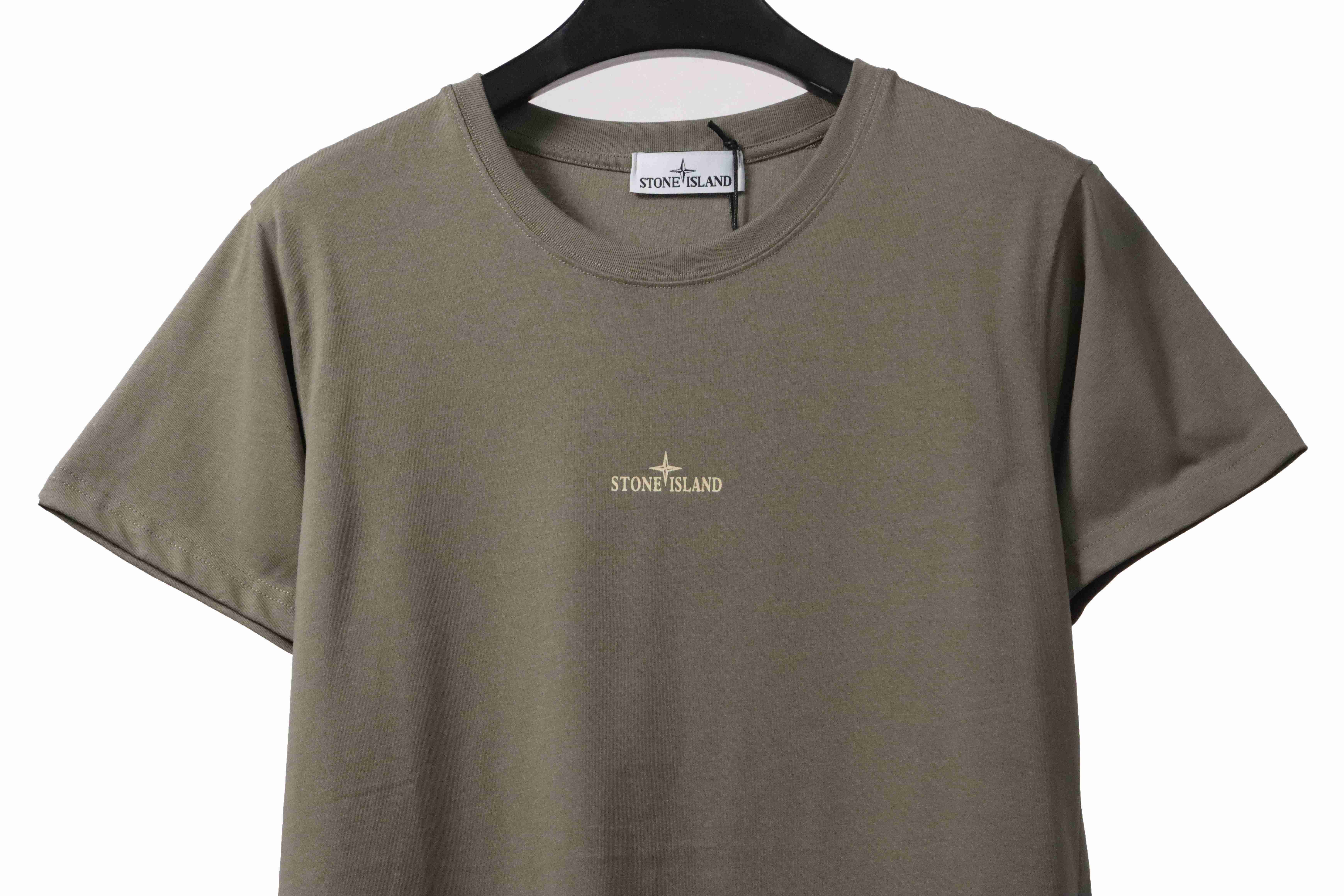 Coco Shoes Stone Island Camo Print T-Shirt in Sage