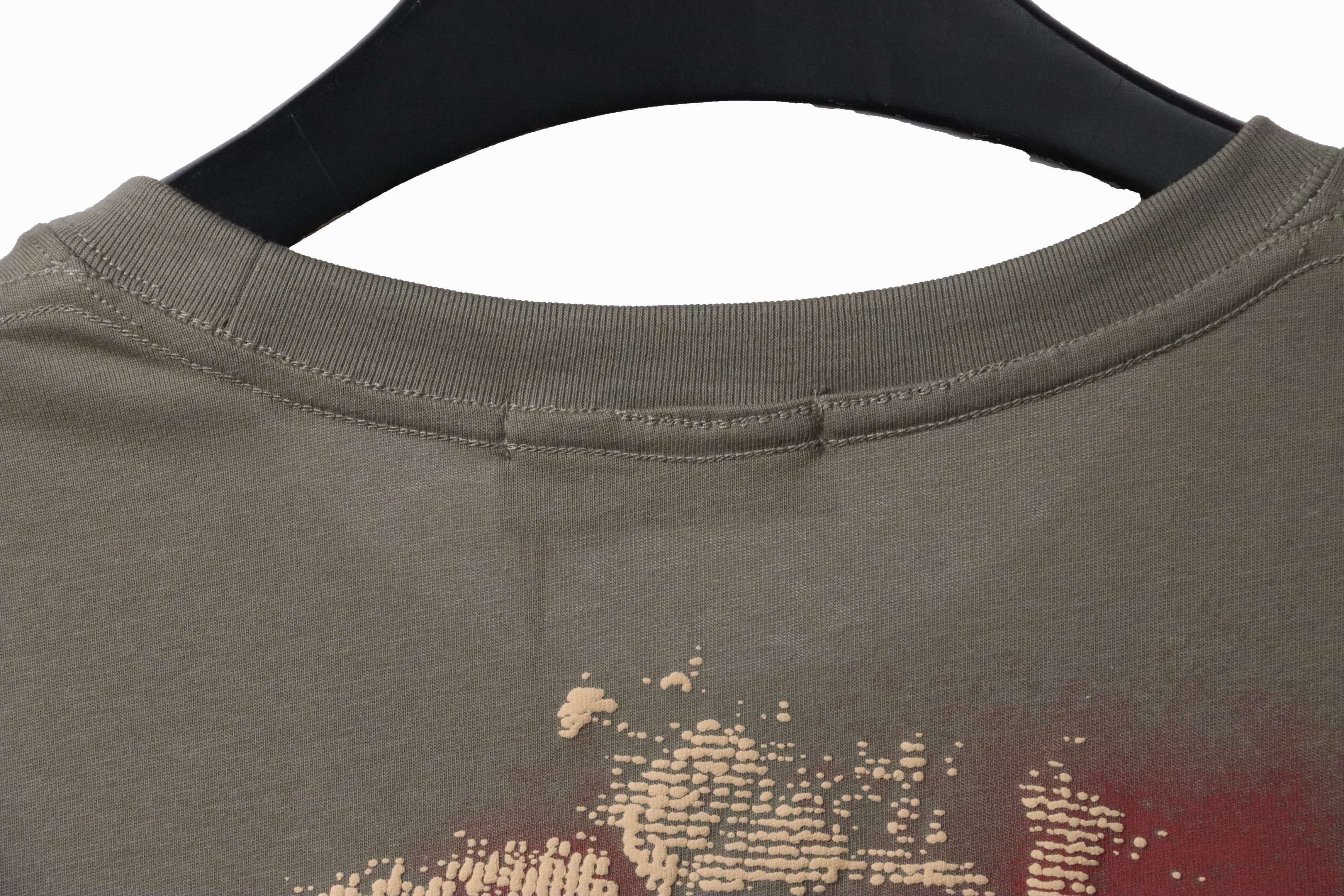 Coco Shoes Stone Island Camo Print T-Shirt in Sage