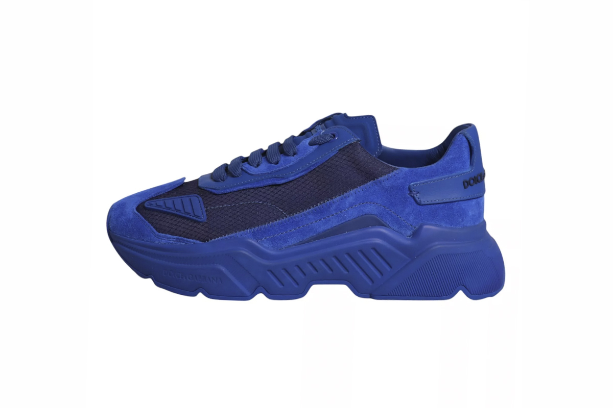 Coco Shoes Dolce Gabbana Daymaster Chunky Leather Sneakers Blue CS1765AX01480669
