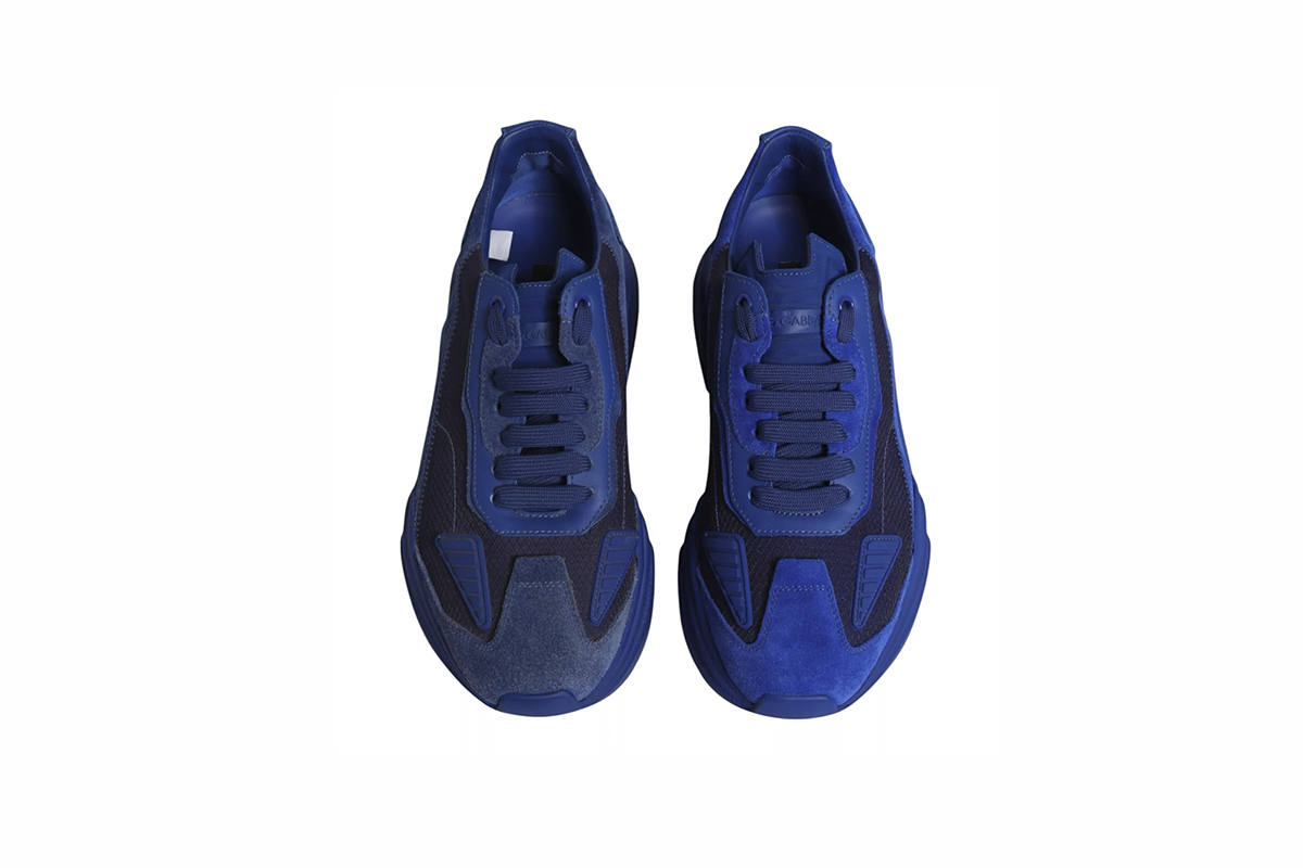 Coco Shoes Dolce Gabbana Daymaster Chunky Leather Sneakers Blue CS1765AX01480669