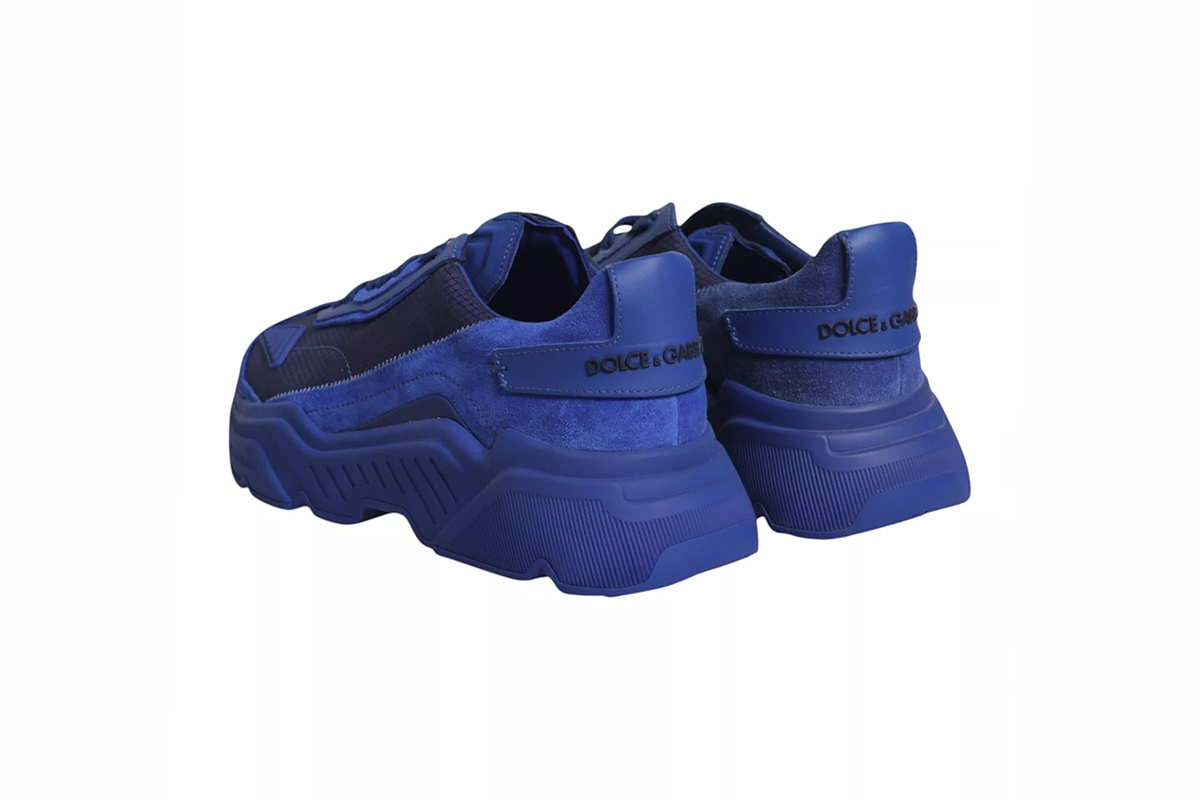 Coco Shoes Dolce Gabbana Daymaster Chunky Leather Sneakers Blue CS1765AX01480669