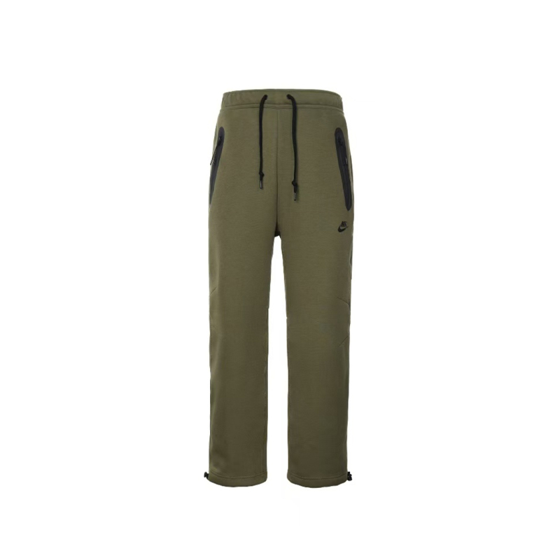 Nike Sportswear Tech Fleece Full-Zip Hoodie & Joggers Set Dark Heather Green and Black