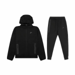 Nike Sportswear Tech Fleece Full-Zip Hoodie & Joggers Set Dark Heather Black