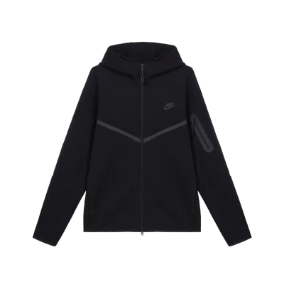 Coco Shoes Nike Sportswear Tech Fleece Full-Zip Hoodie & Joggers Set Dark Heather Black 02