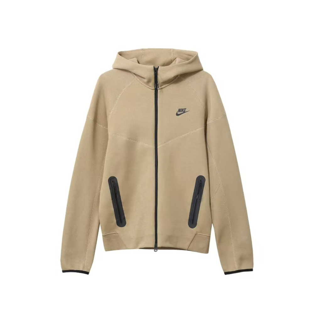 Nike Sportswear Tech Fleece Full-Zip Hoodie & Joggers Set Light Brown