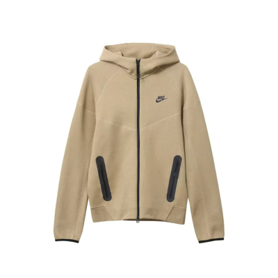 Nike Sportswear Tech Fleece Full-Zip Hoodie & Joggers Set Light Brown 01