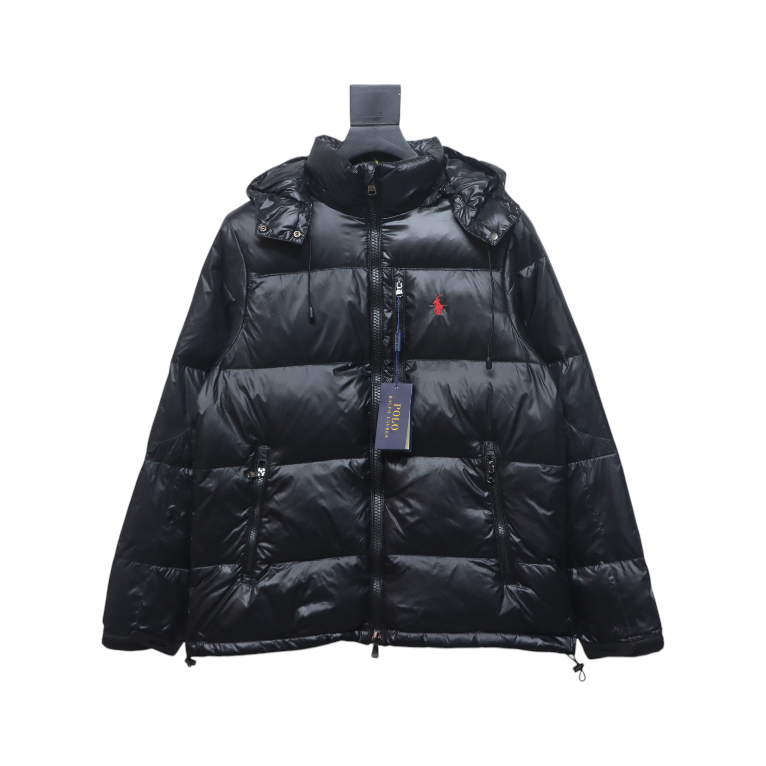 Ralph Lauren Lightweight Bomber Jacket with Embroidered Logo Black