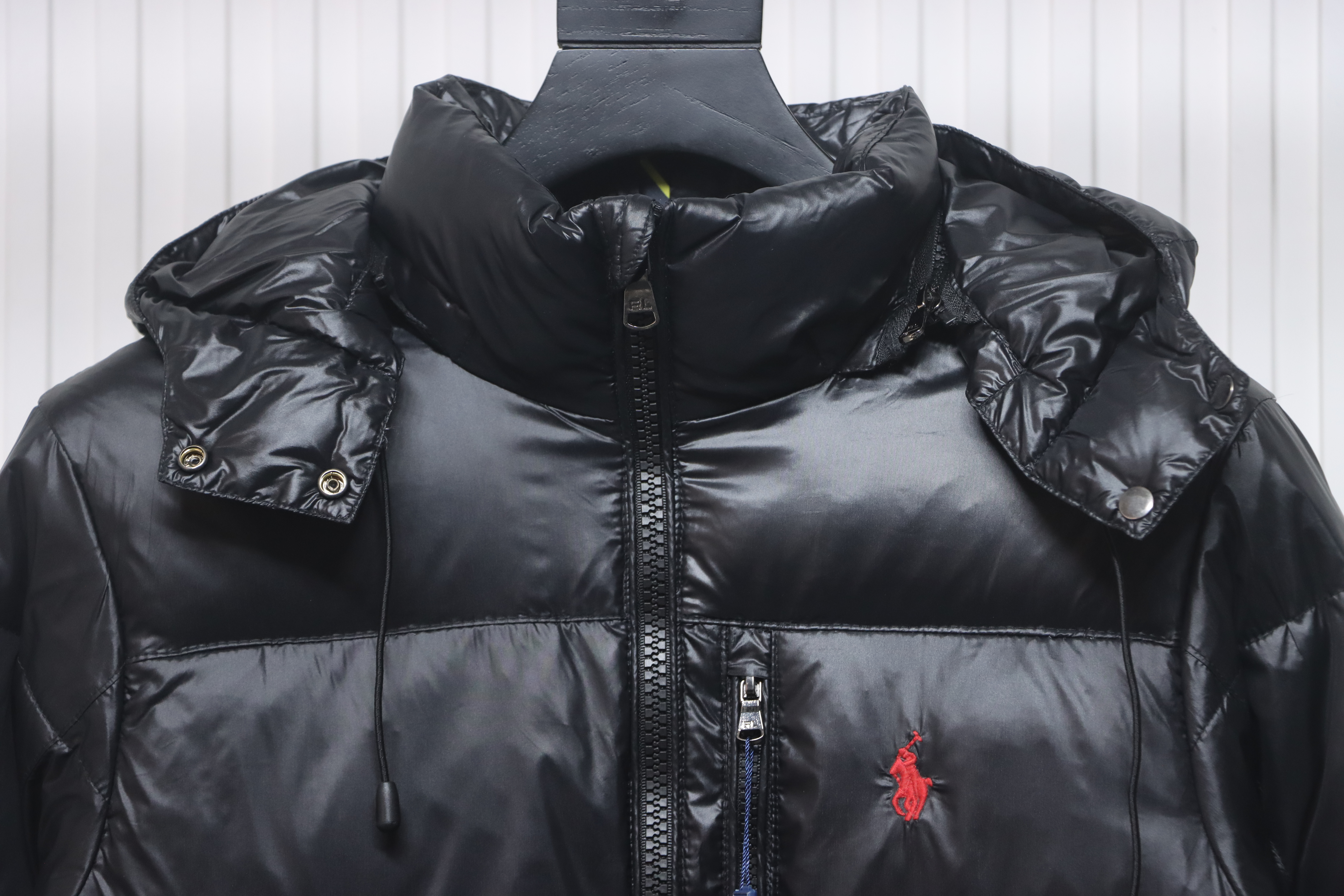 Ralph Lauren Lightweight Bomber Jacket with Embroidered Logo Black