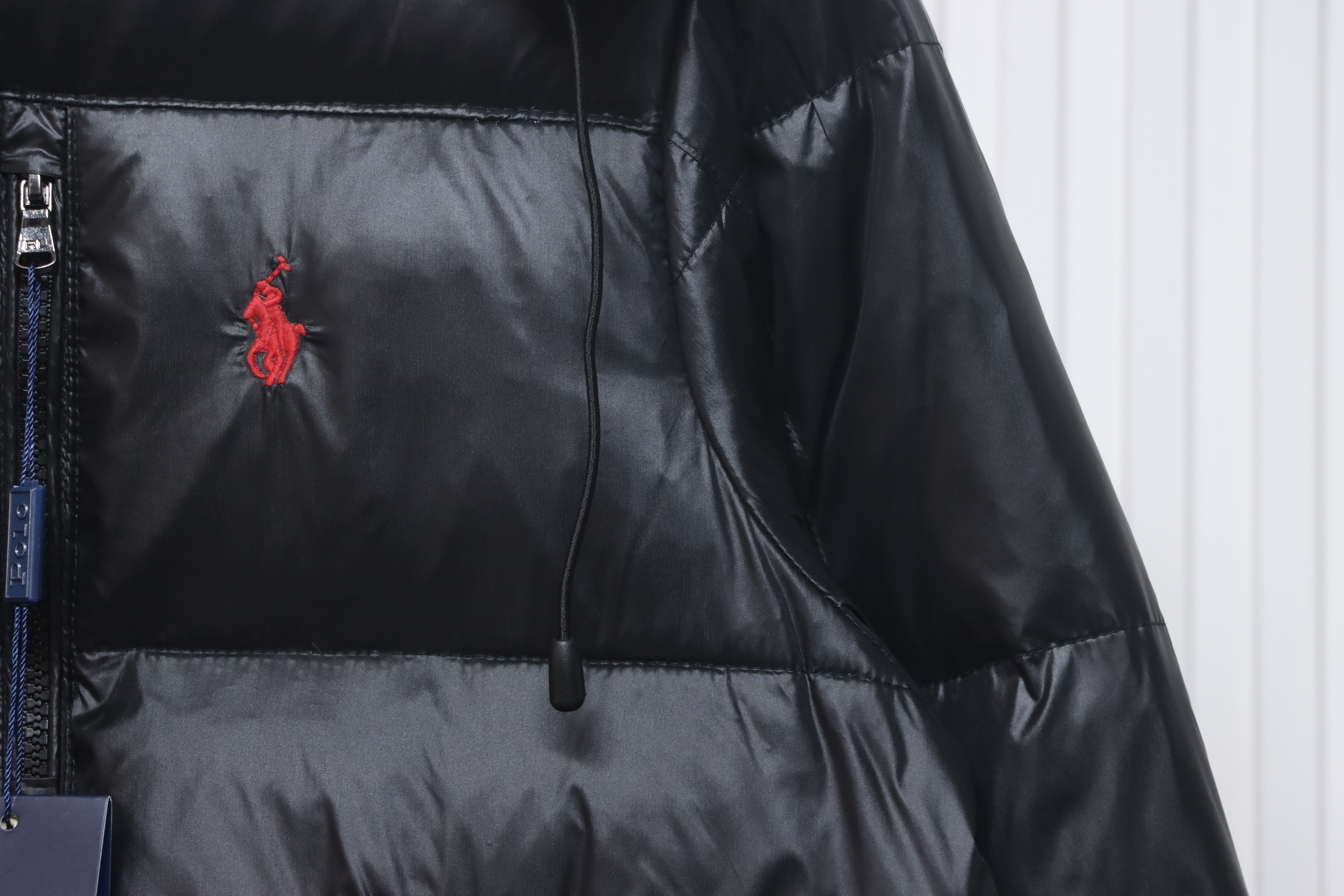 Ralph Lauren Lightweight Bomber Jacket with Embroidered Logo Black