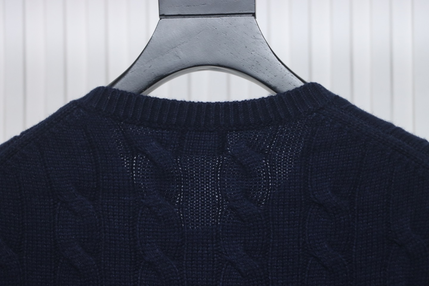 Coco Shoes Ralph Lauren Women's Natural Cable-Knit Wool And Cashmere Cardigan Dark Blue