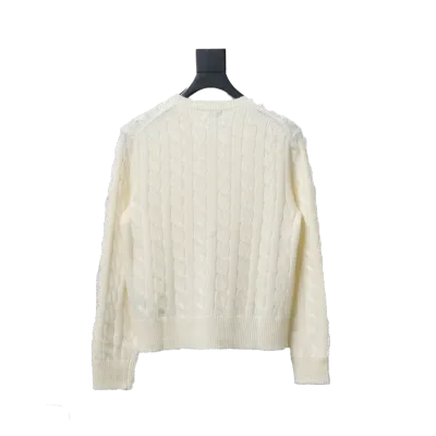 Ralph Lauren Natural Cable-Knit Wool And Cashmere Cardigan Off White 02