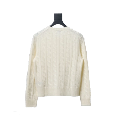 Ralph Lauren Natural Cable-Knit Wool And Cashmere Cardigan Off White 02