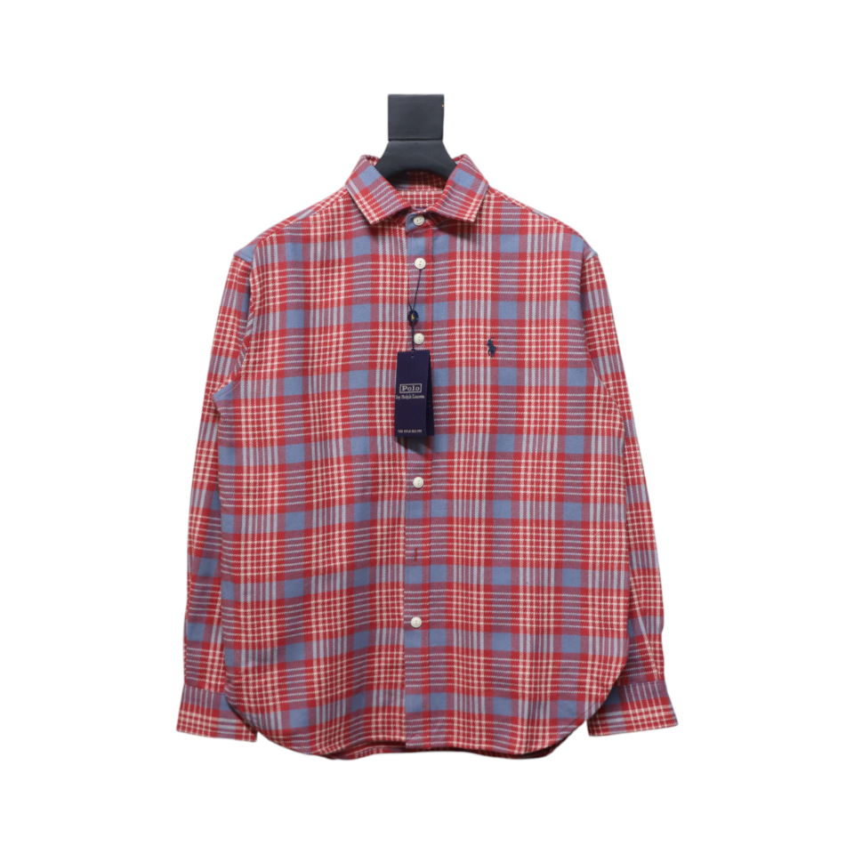 Coco Shoes Ralph Lauren Check-Pattern Shirt Red