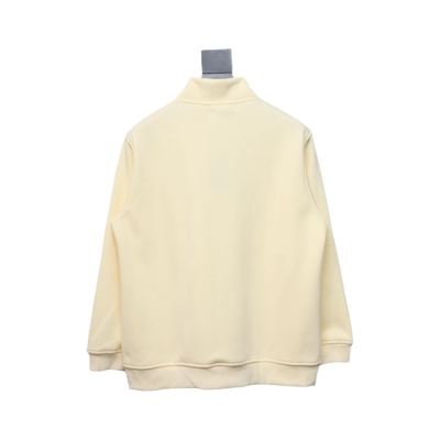 Coco Shoes Ralph Lauren Cotton-Blend Quarter-Zip Sweater Beige 02