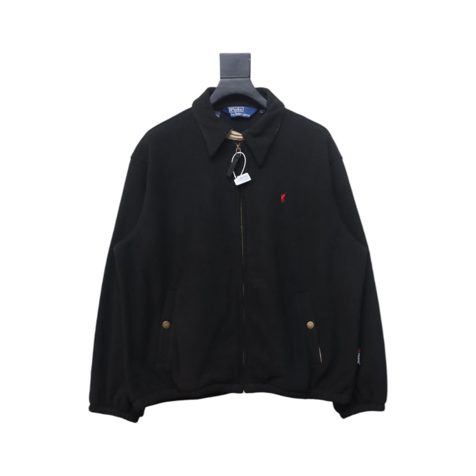 Ralph Lauren Full Zip Bomber Jacket Black