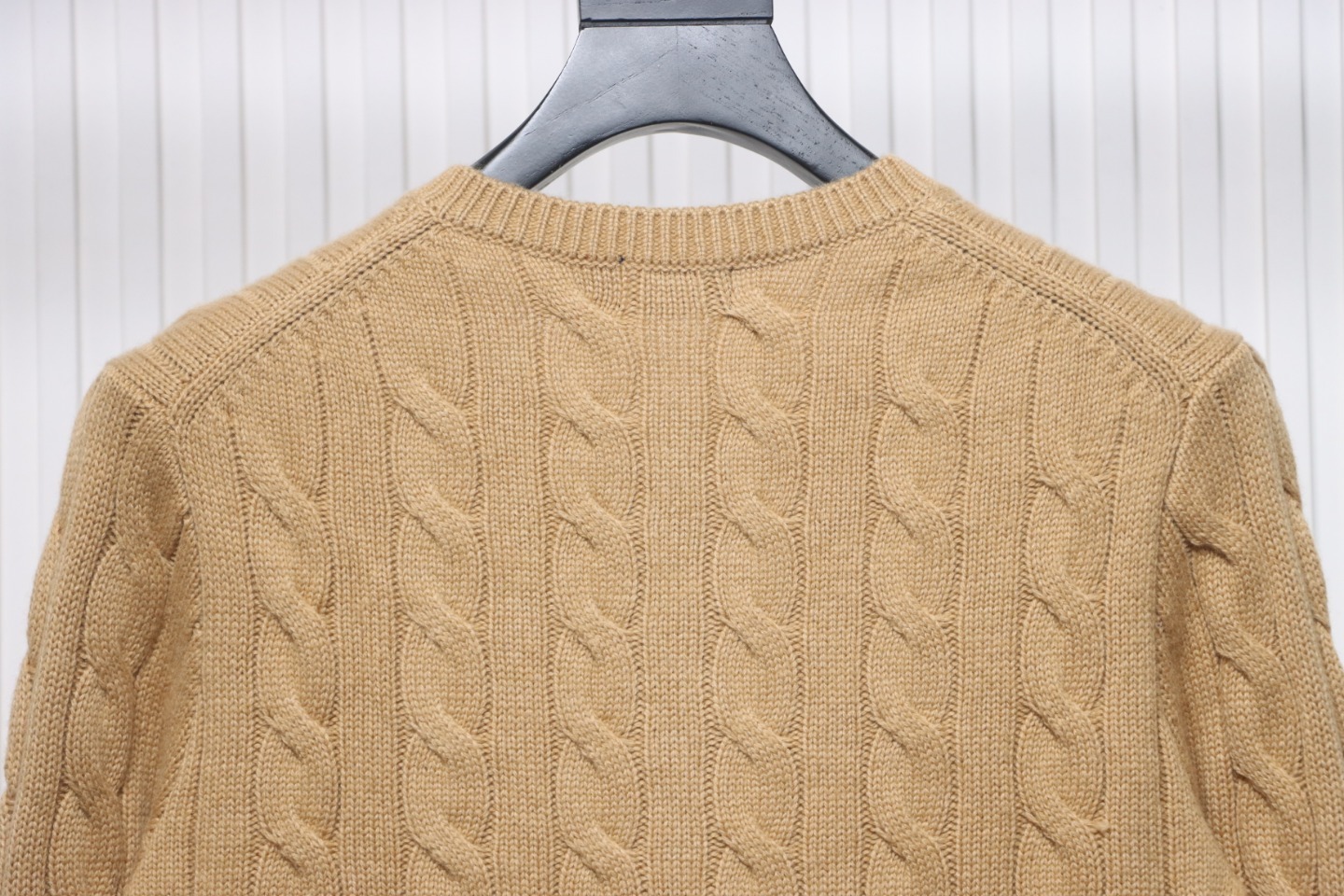 Coco Shoes Ralph Lauren Women's Natural Cable-Knit Wool And Cashmere Cardigan Khaki