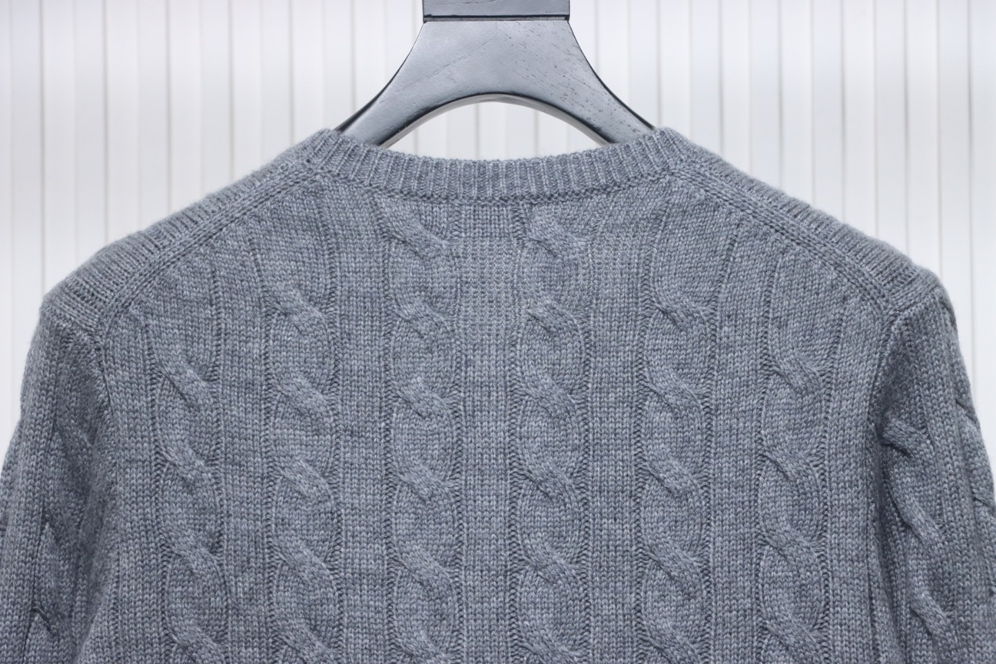 Coco Shoes Ralph Lauren Women's Natural Cable-Knit Wool And Cashmere Cardigan Grey