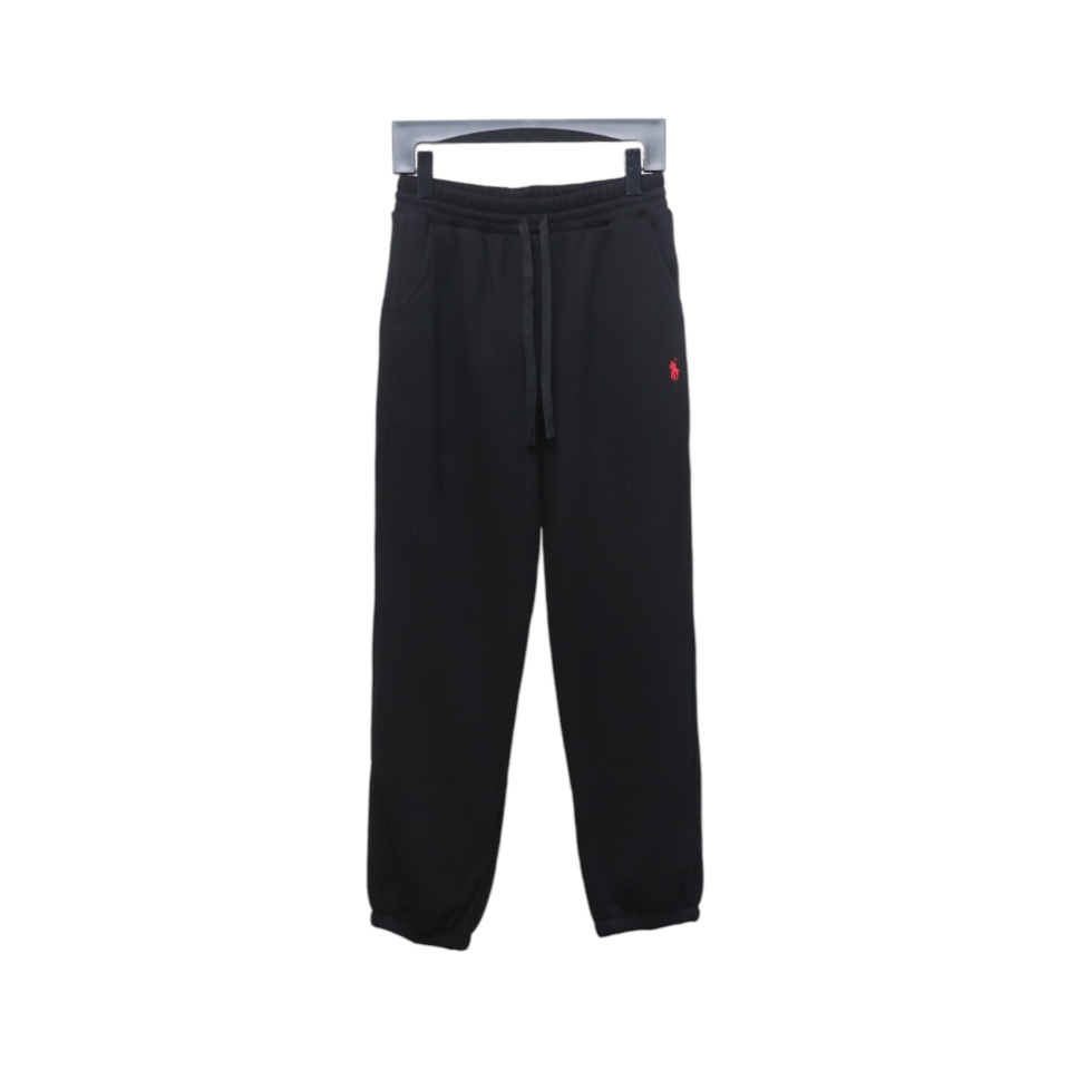 Coco Shoes Ralph Lauren Half Zip Brushed Sweatpants Black