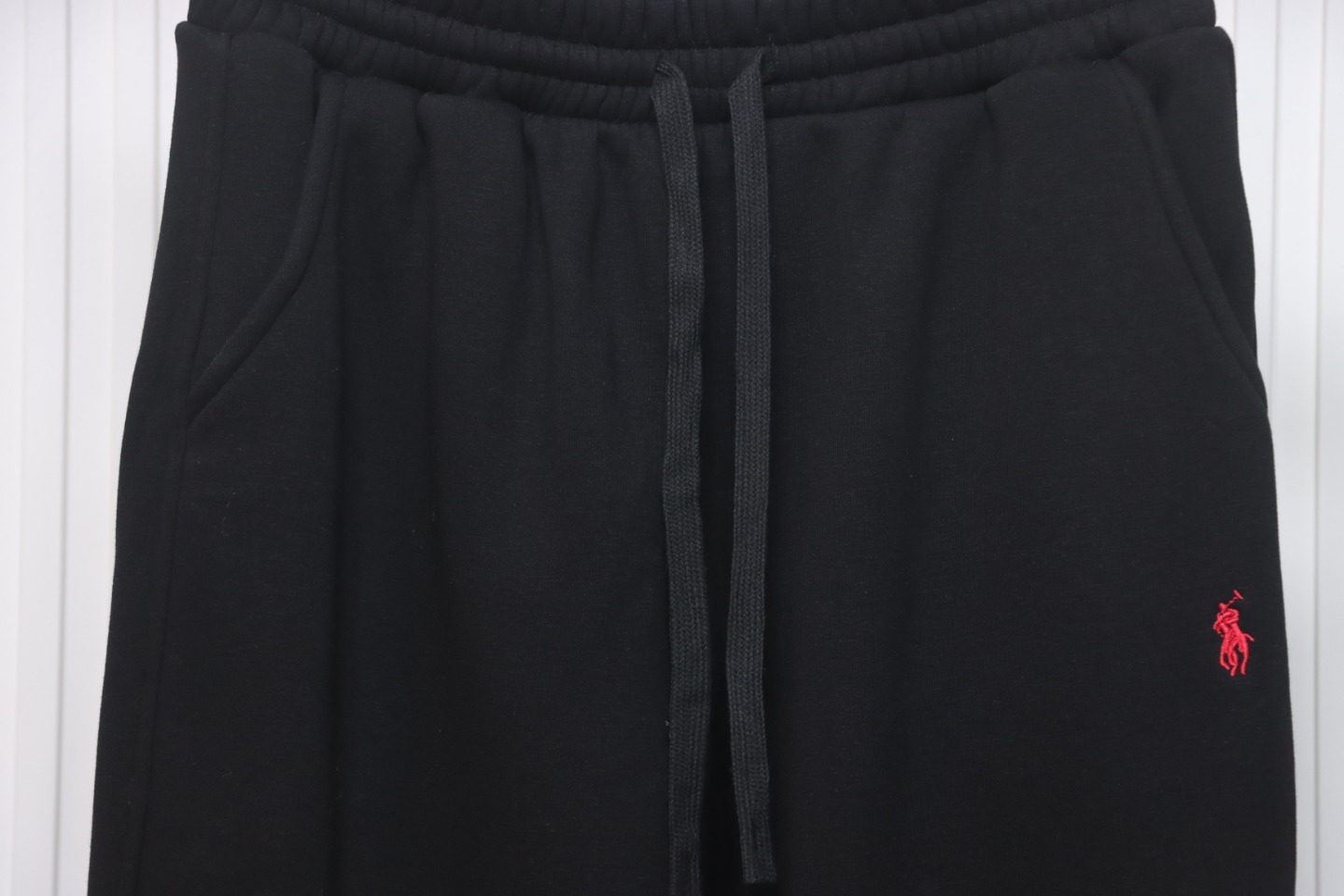 Coco Shoes Ralph Lauren Half Zip Brushed Sweatpants Black