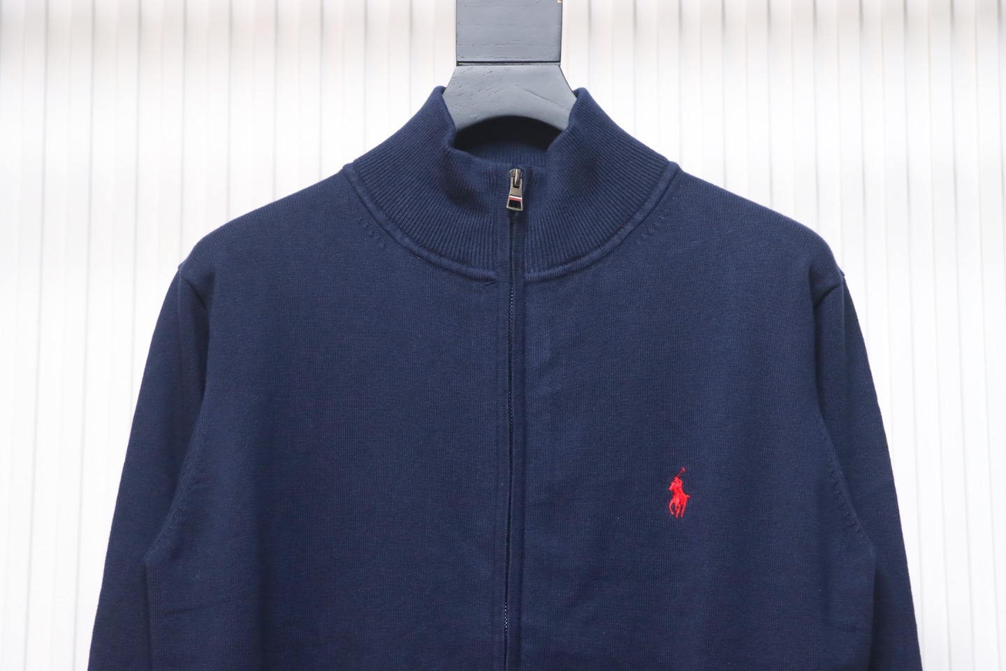 Coco Shoes Ralph Lauren Knit Cardigan aus  mit Rigby Go Logo Navy blue