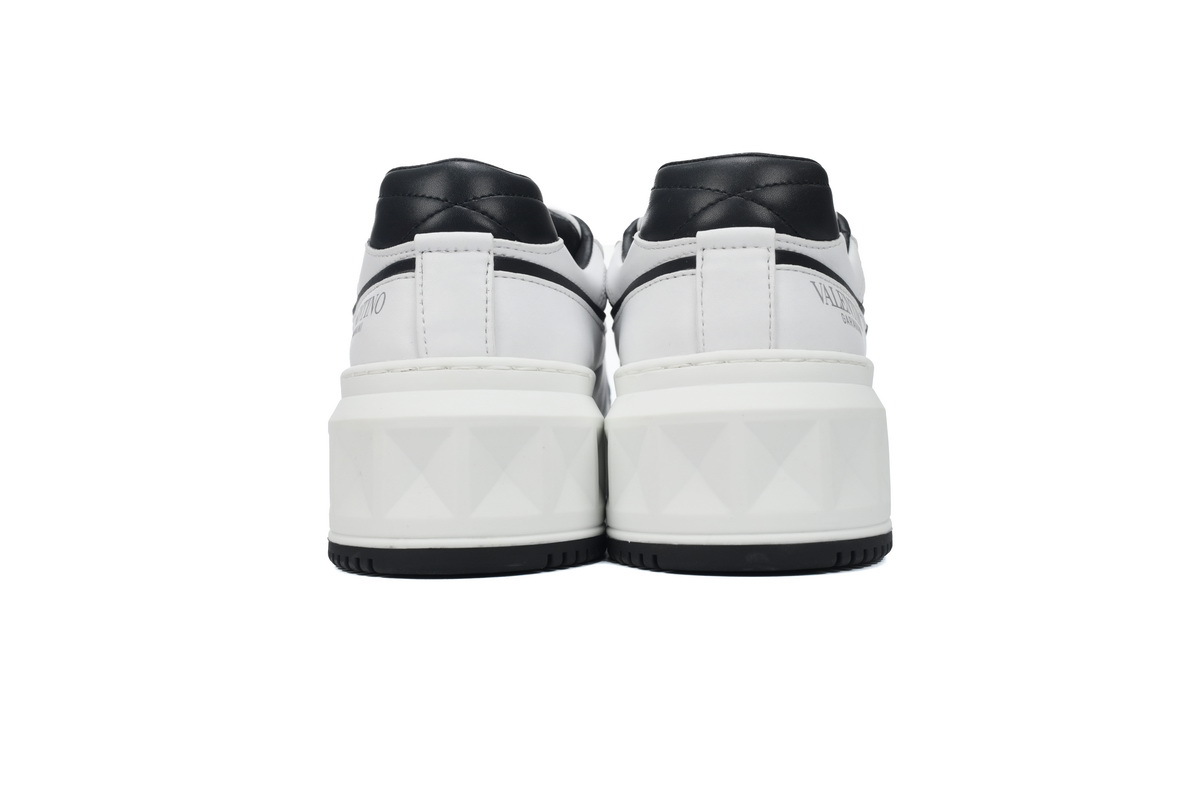 Coco Shoes Valentino Garavani Low Top Chunky Sneakers Leather White Gray