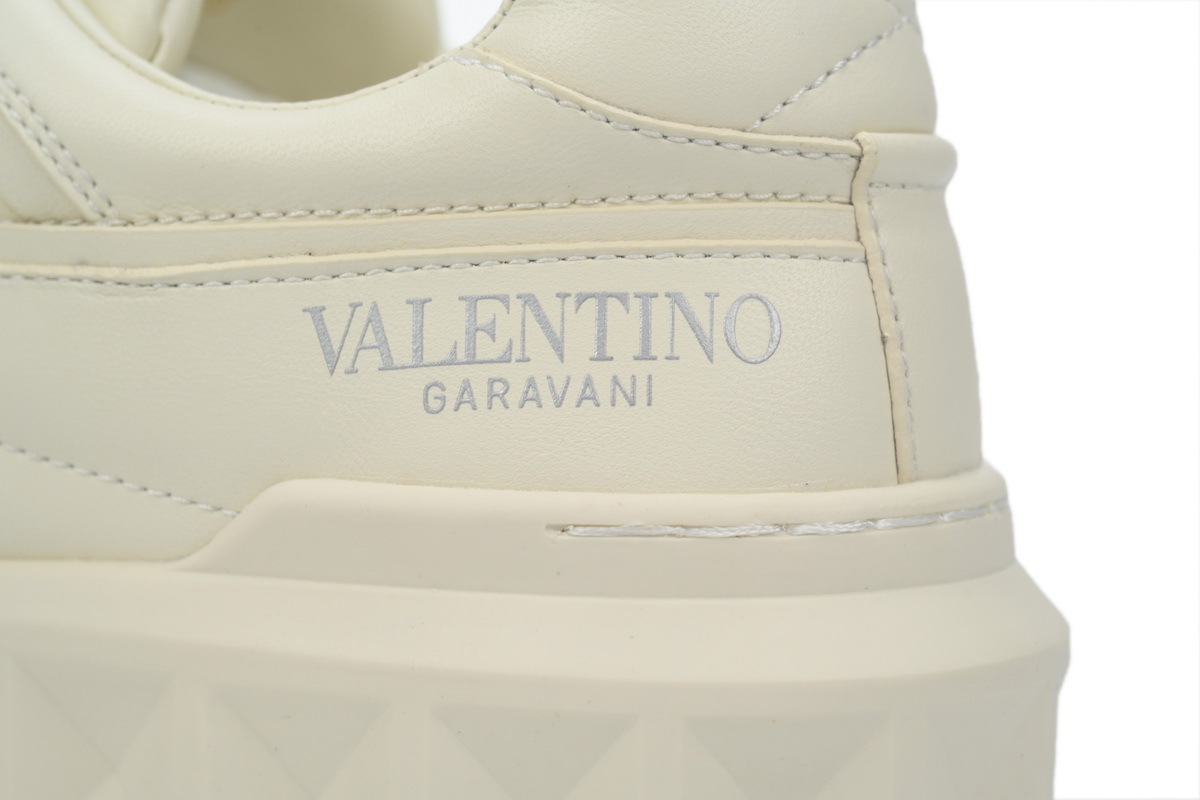 Coco Shoes Valentino Garavani Low Top Chunky Sneakers Leather Beige