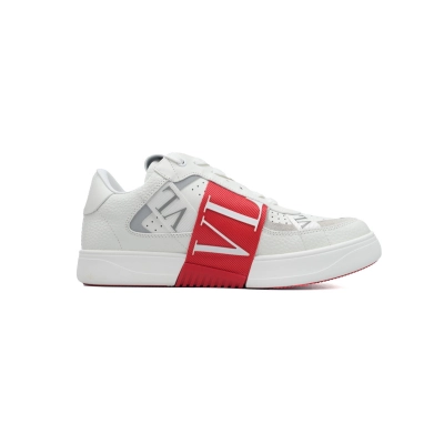 Coco Shoes Valentino VL7N leather sneakers White Red 02