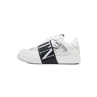 Coco Shoes Valentino VL7N leather sneakers White Black 01