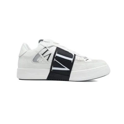 Valentino VL7N leather sneakers White Black 02