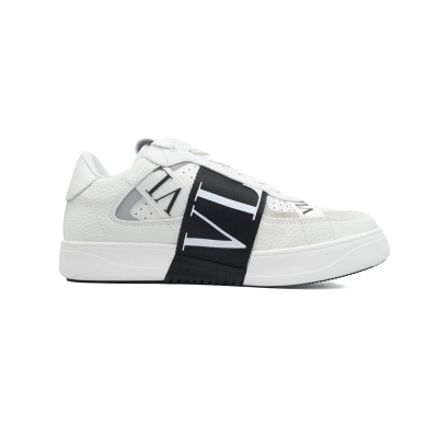 Coco Shoes Valentino VL7N leather sneakers White Black 02