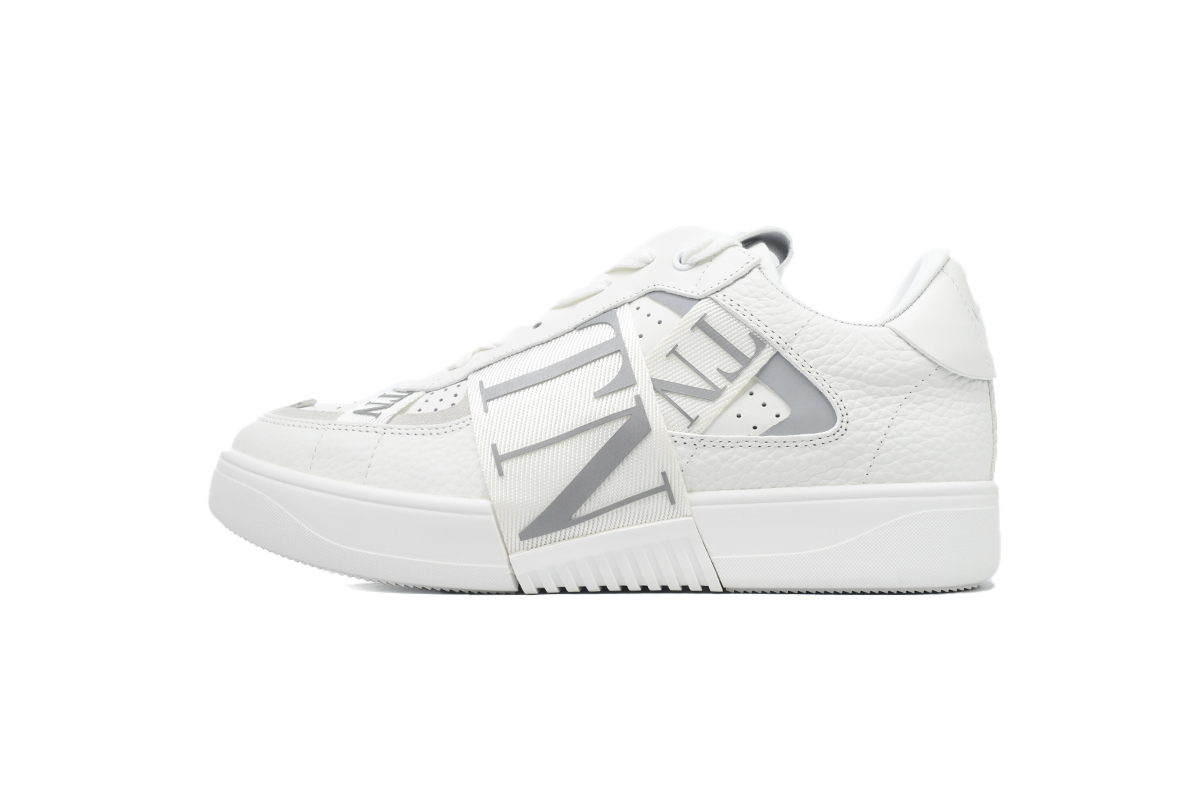 Coco Shoes Valentino VL7N leather sneakers White Silver