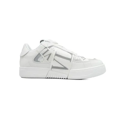 Valentino VL7N leather sneakers White Silver 02