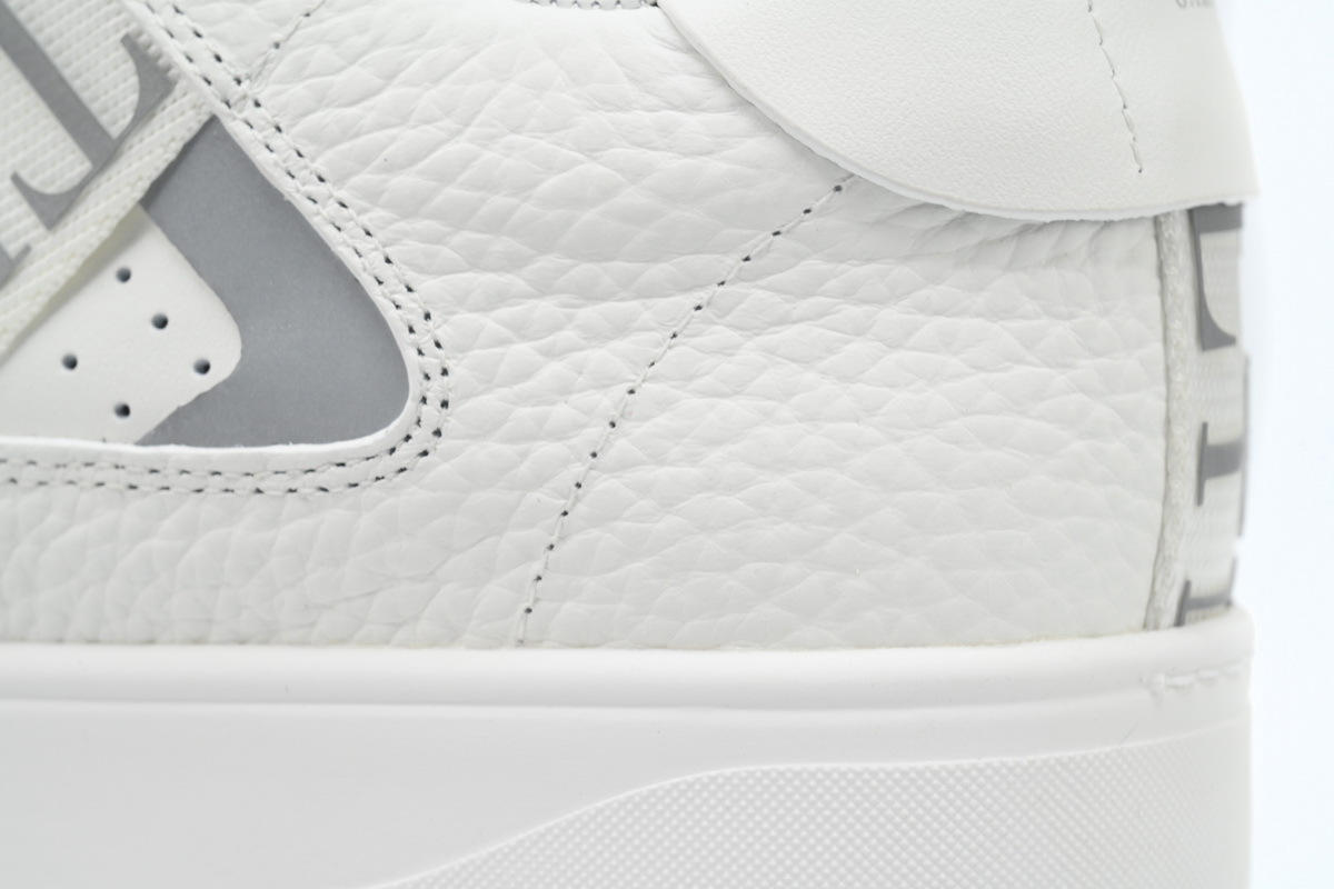 Coco Shoes Valentino VL7N leather sneakers White Silver