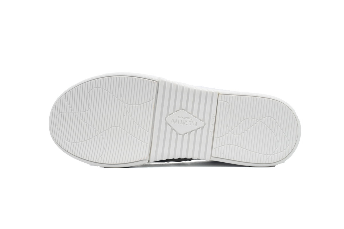 Coco Shoes Valentino VL7N leather sneakers White Silver