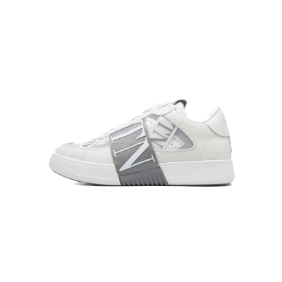 Coco Shoes Valentino VL7N leather sneakers White Gray 01