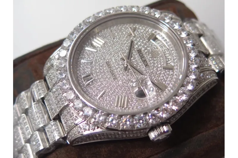 Rolex Day-Date II Presidential VVS Diamond Watch