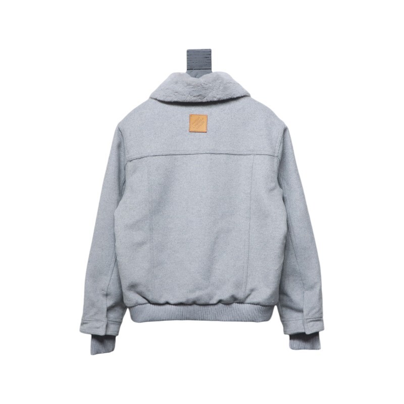 Louis Vuitton Wool Blouson With Shearling Collar