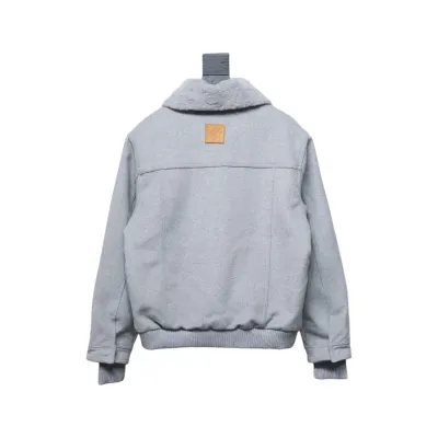 Louis Vuitton Wool Blouson With Shearling Collar 02